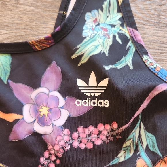 Adidas originals poisonous garden size small 3 stripe body/swim suit - Picture 3 of 9